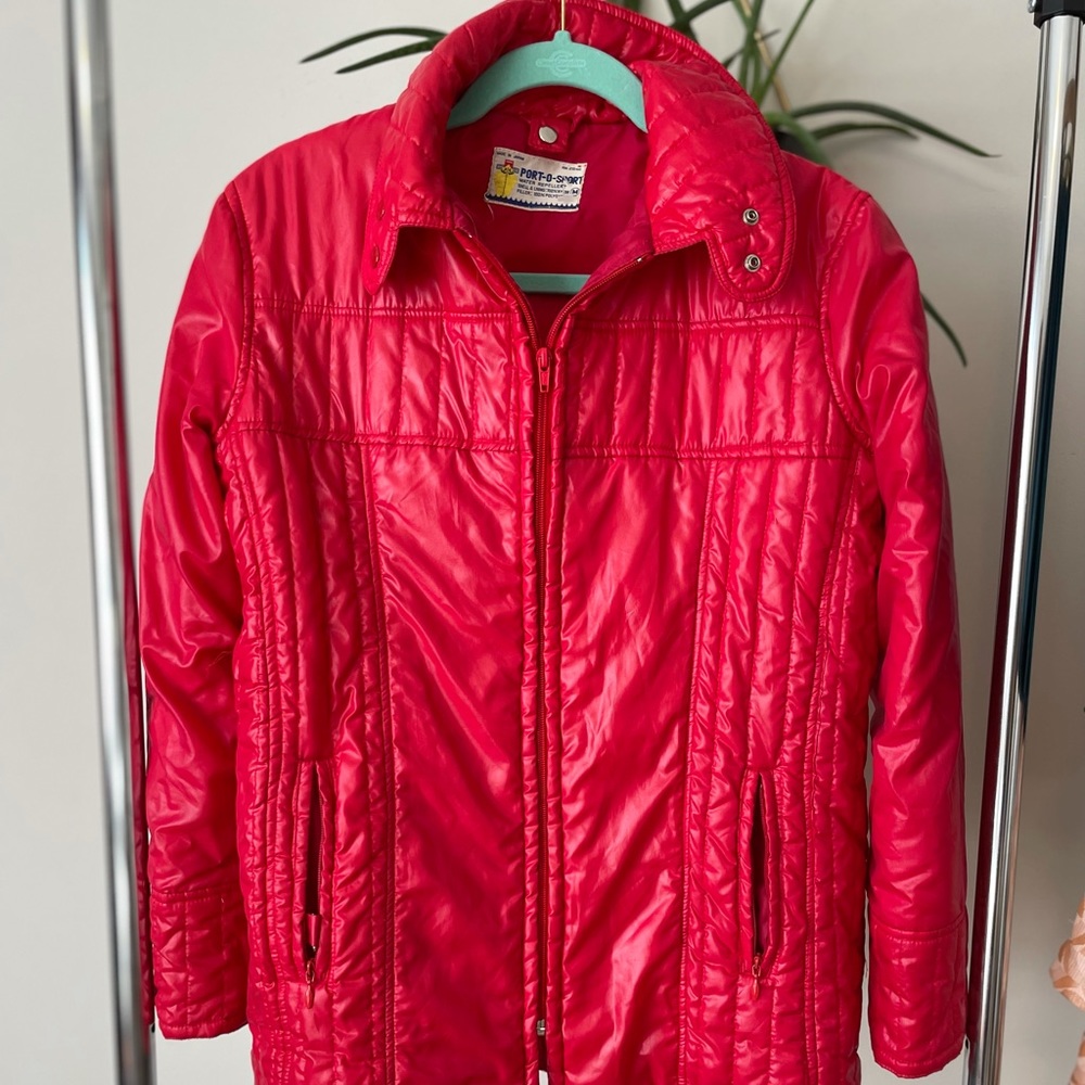 VINTAGE red PORT-O-SPORT jacket